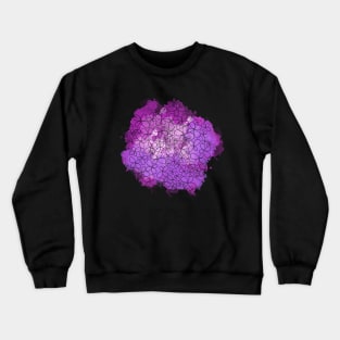 Purple watercolor flowers. Pink & Purple Hydrangea Crewneck Sweatshirt